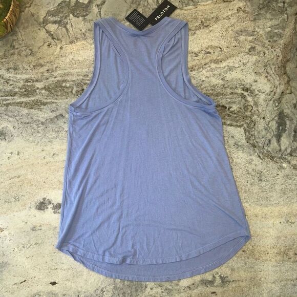 Peloton PS121 Flow Racerback Tank in Cornflower Blue Front Logo Women’s Small - Picture 9 of 10